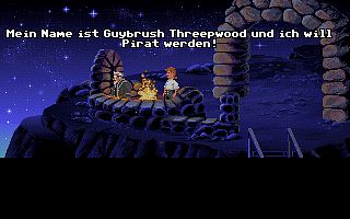 Mein Name ist Guybrush Threepwood und ich m�chte Pirat werden!