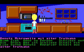 K�che: Benutz Mikrowelle mit alter Truthahn